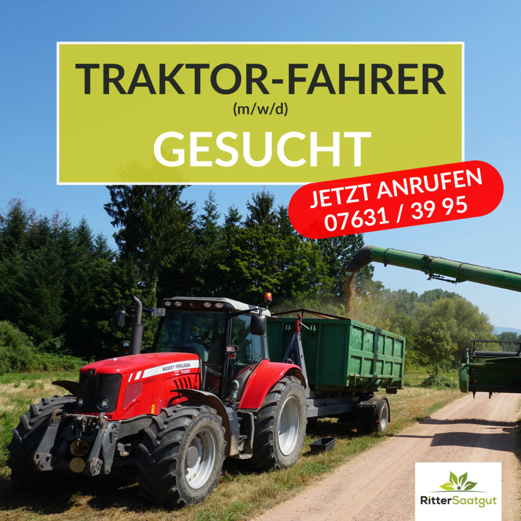Stellenauschreibung Tracktorfahrer gesucht Tel. 076313995