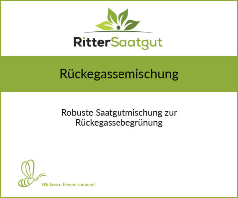 Rückegassemischung Schwarzer Text auf weißem Hintergrund